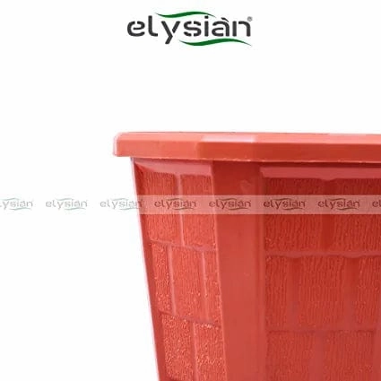 Hexagonal Plastic Planter with Drainage Hole