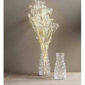 Hobnail Glass Vases outdoor greenery  