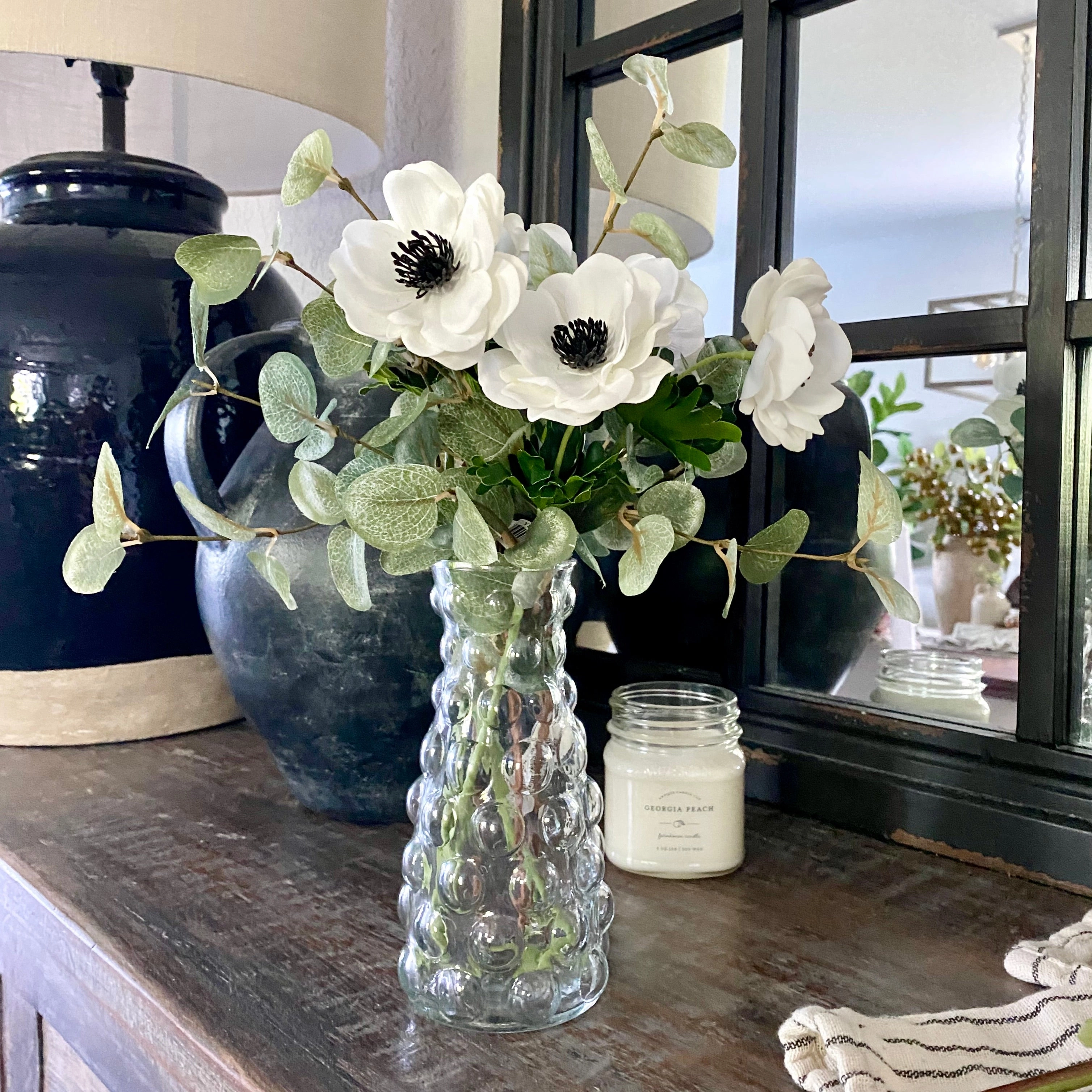 Hobnail Glass Vases