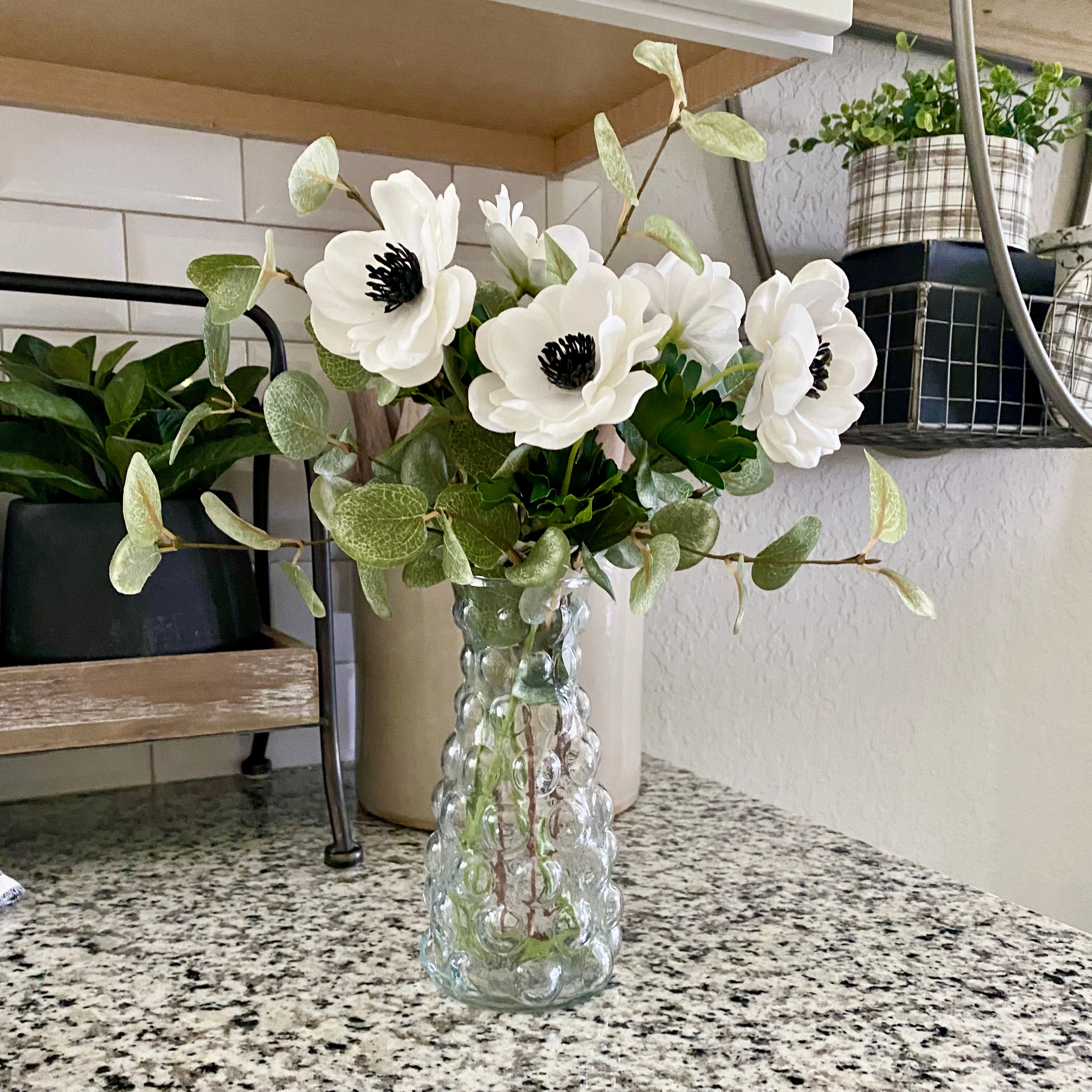 Hobnail Glass Vases