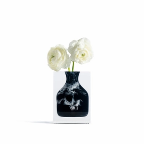 Hogan - Bud Vase Black Marble mini ornamental plant  