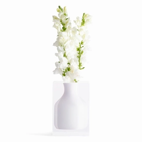 Hogan - Bud Vase Hamptons White mini ornamental plant  
