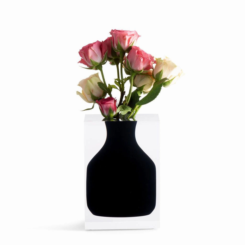 Hogan - Bud Vase Soho Black mini ornamental plant  