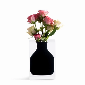 Hogan - Bud Vase Soho Black mini ornamental plant  
