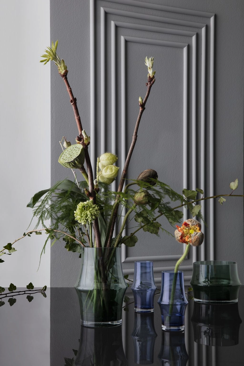 Holmegaard Arc Planter ?14.5 Cm, Dark Green