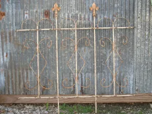 Hoop Top Fence decorative plants  