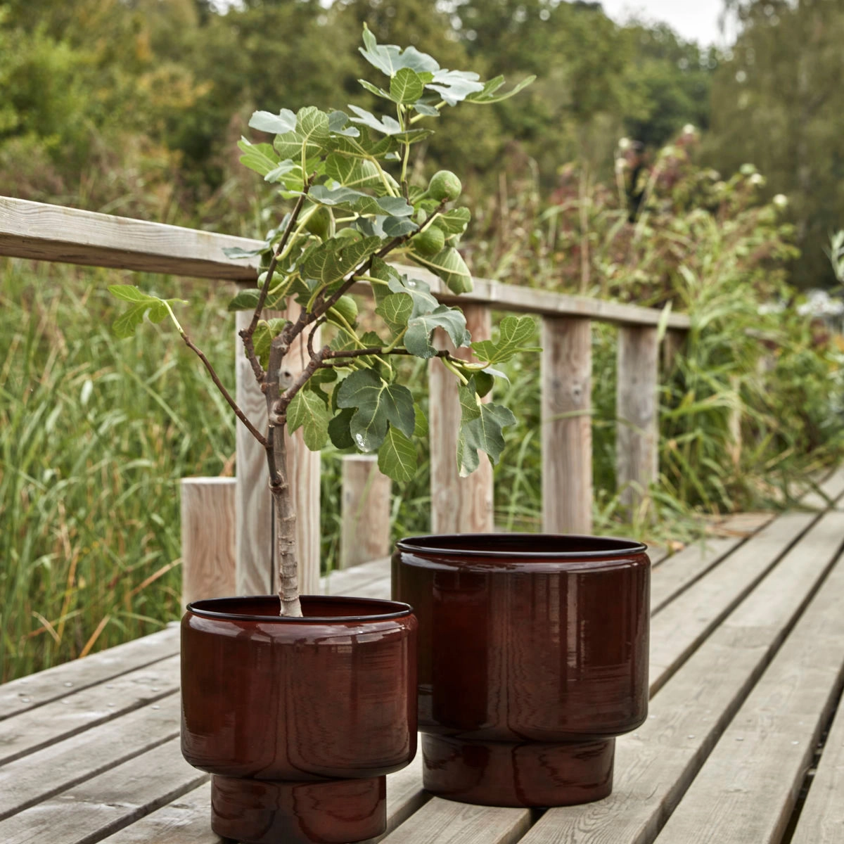 House Doctor Planter, Hd Pile, Brown