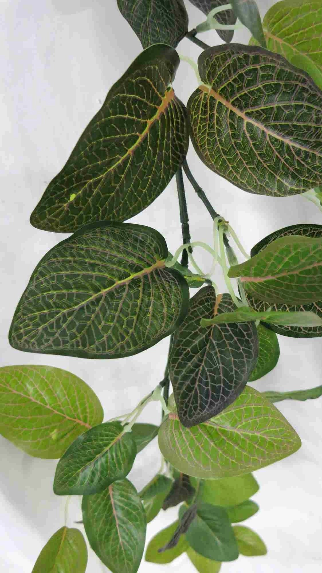 HP0021 Nerve Plant Garland (Red Veins) / Fittonia Real Touch 180cm