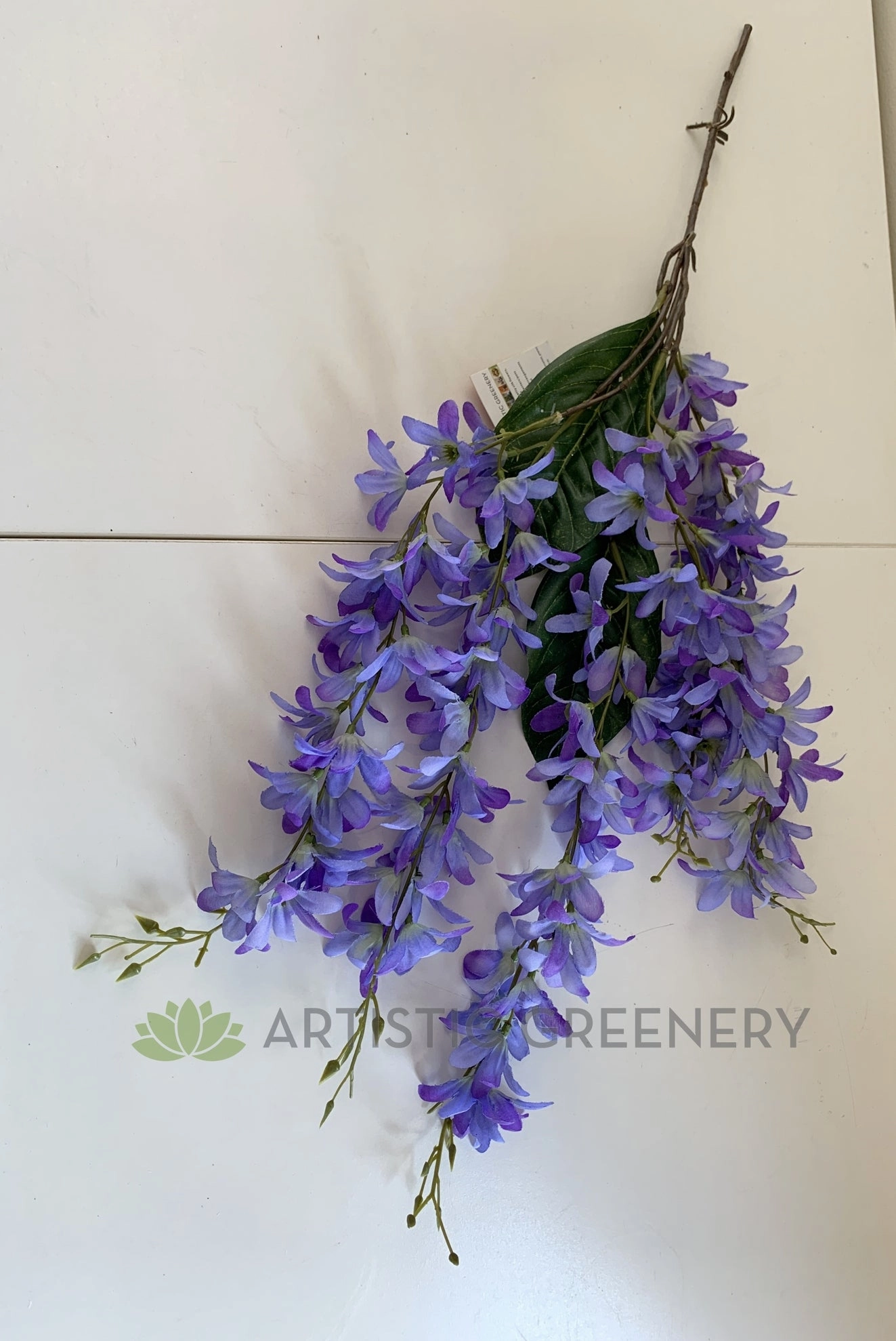 HP0073 Hanging Wisteria Bunch 68cm Purple