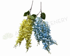HP0073 Hanging Wisteria Bunch 68cm Yellow / Light Blue summer vegetable seed  