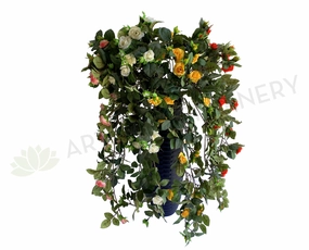 HP0074 Hanging Rose Bunch with Foliage 73cm 4 Colours summer vegetable seed  
