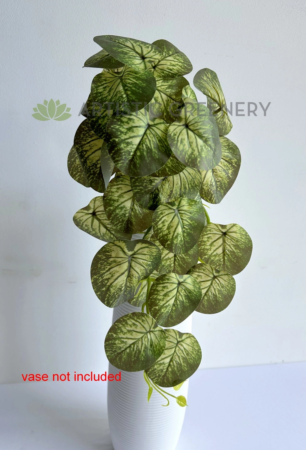 HP0101 Hanging Caladium Plant 46cm (2 Styles Red / White)