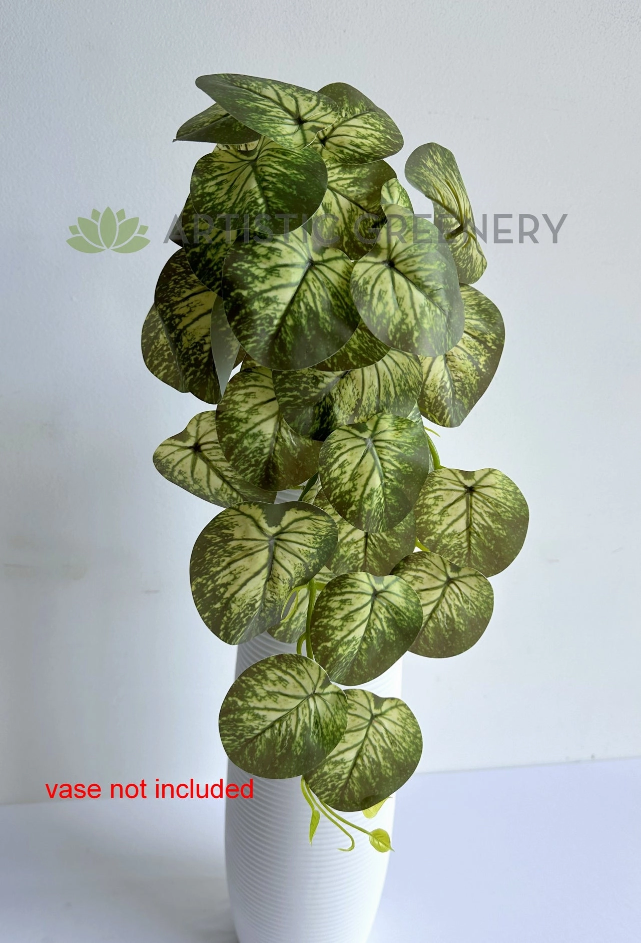 HP0101 Hanging Caladium Plant 46cm (2 Styles Red / White)