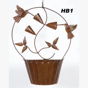 Hummingbird Wall Basket decorative plants  