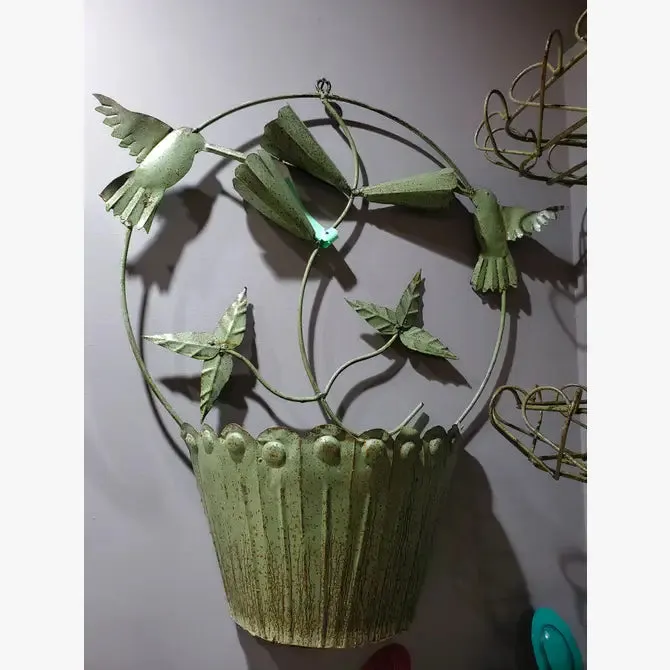 Hummingbird Wall Basket