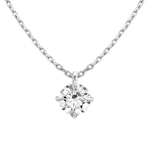 IGI 1.60ct Round Natural Diamond J Color?Si1 Clarity Platinum Pendant Necklace