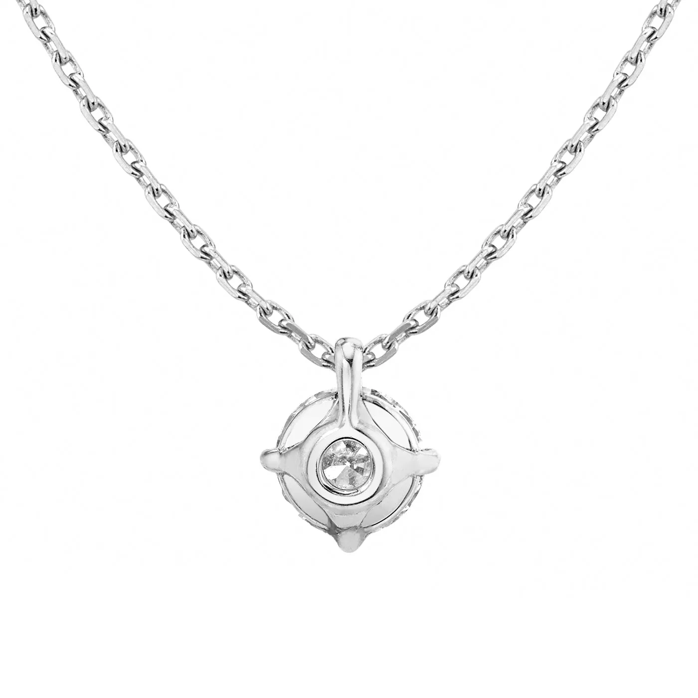 IGI 1.60ct Round Natural Diamond J Color?Si1 Clarity Platinum Pendant Necklace