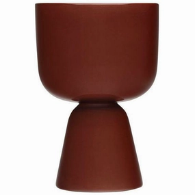 Iittala Nappula Flowerpot 230x155mm, Brown dried green plant  