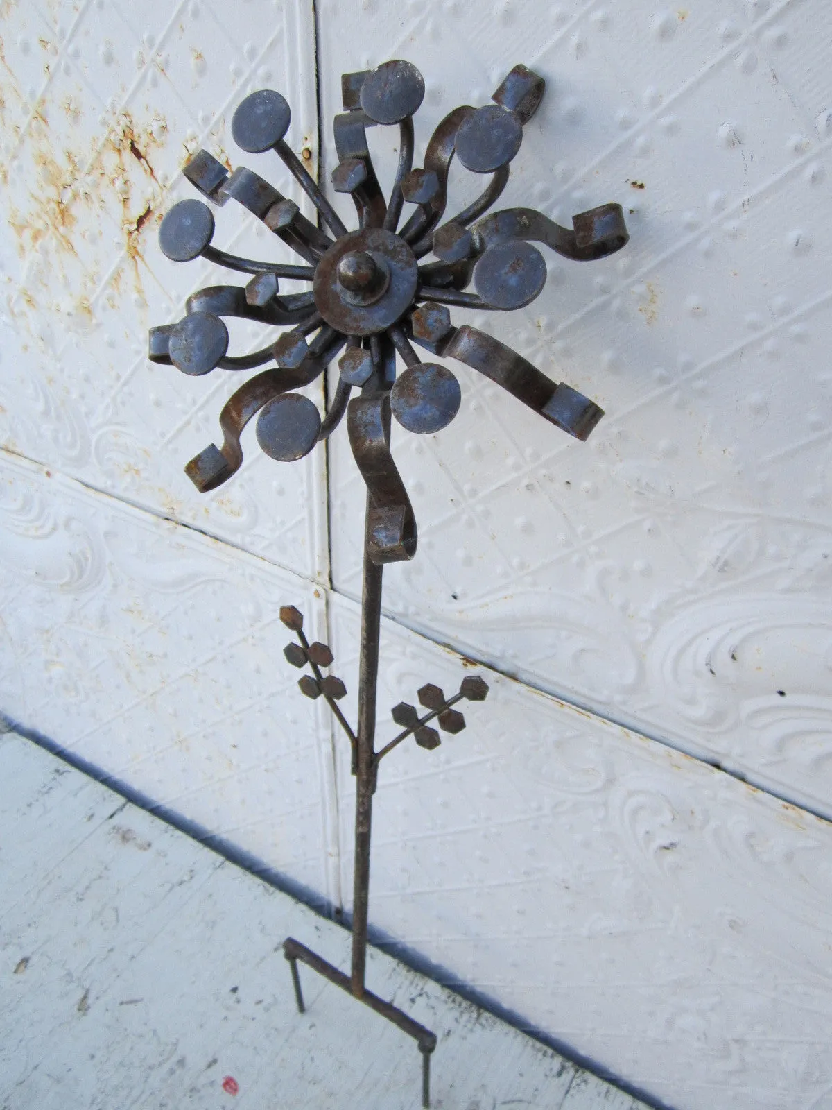 Industrial Flower 46"h x 19"w decorative plants  