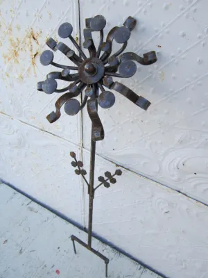 Industrial Flower 46"h x 19"w decorative plants  