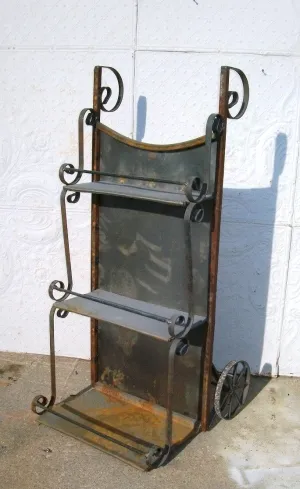 Industrial Look Metal Plant Stand Flower - Pot Holder decorative plants  