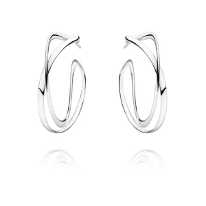 Infinity Hoop Earrings, Large