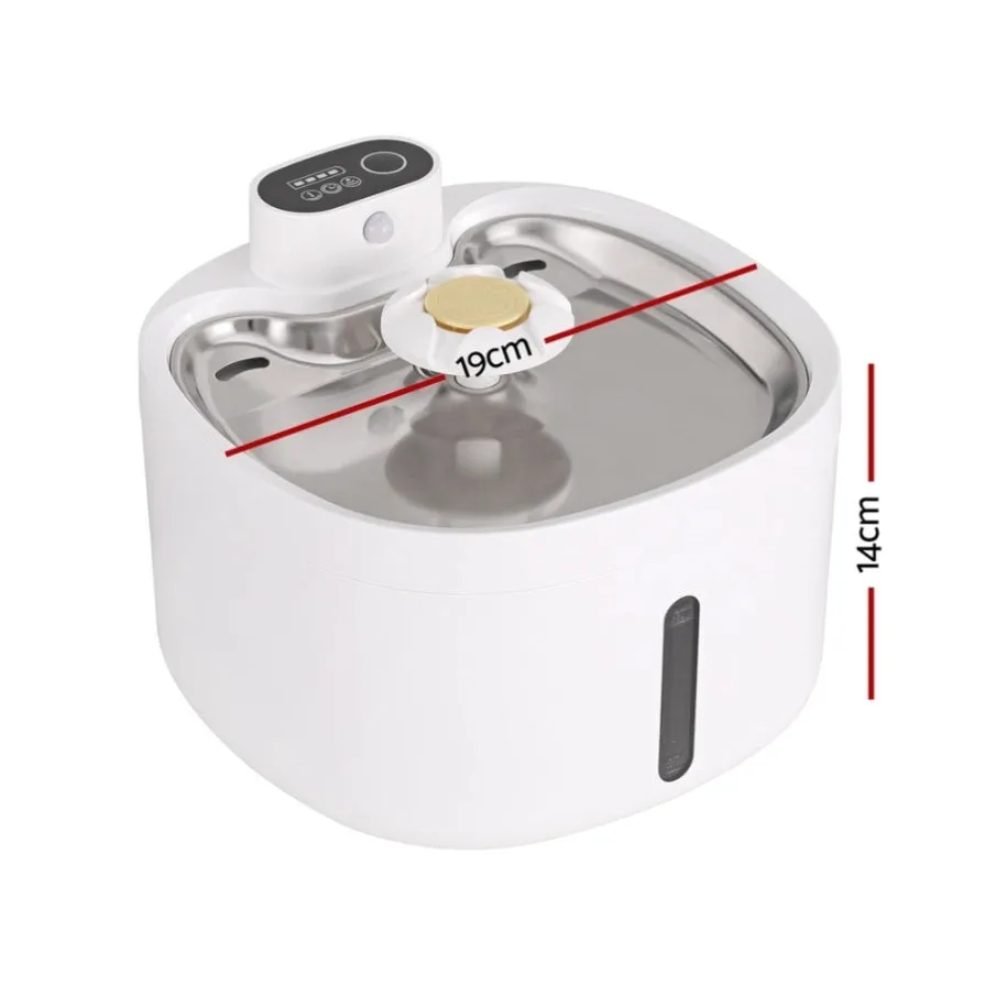 i.Pet Pet Water Fountain Feeder Dispenser Filter Dog Cat Drinking Automatic 2.6L PET-FEEDER-SMART-WH