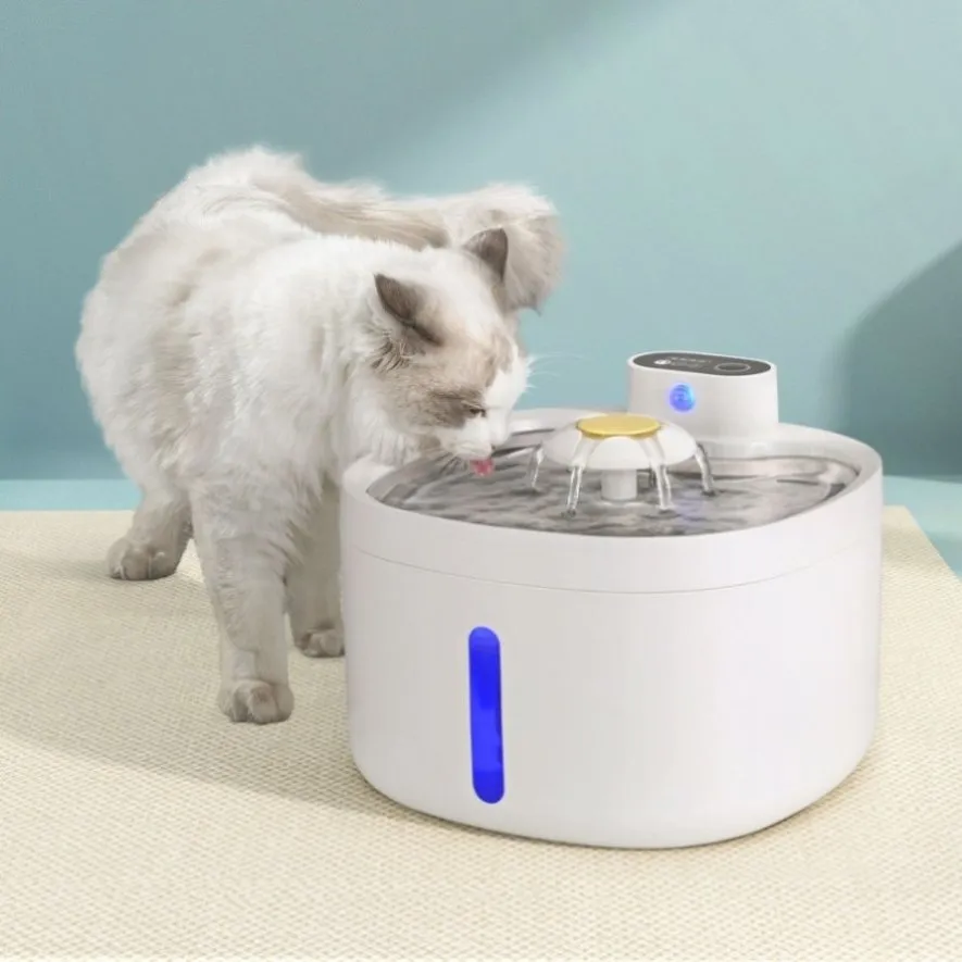 i.Pet Pet Water Fountain Feeder Dispenser Filter Dog Cat Drinking Automatic 2.6L PET-FEEDER-SMART-WH