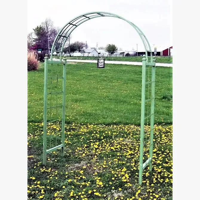 Iron Arbor Simple Lattice Style No Bolts Tube Arch