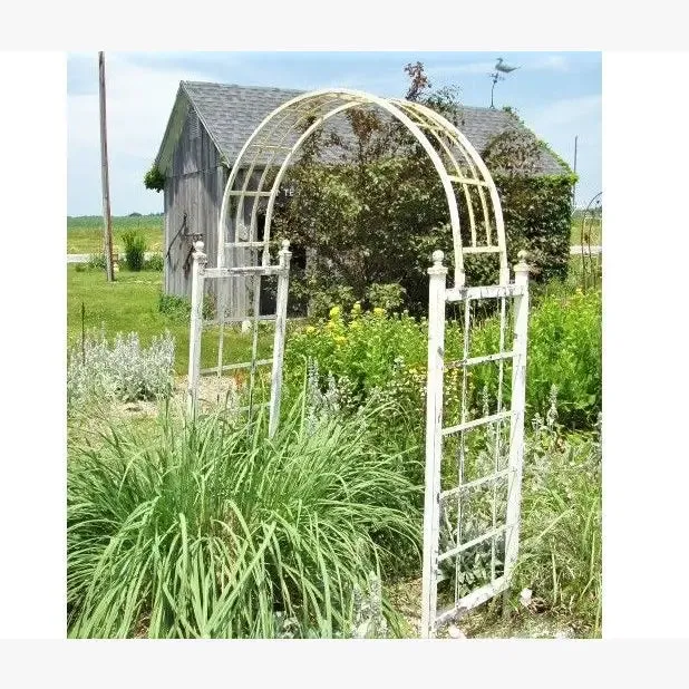 Iron Arbor Simple Lattice Style No Bolts Tube Arch