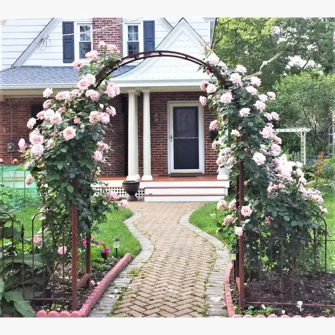 Iron Arbor Simple Lattice Style No Bolts Tube Arch