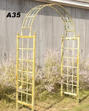 Iron Arbor Simple Lattice Style No Bolts Tube Arch decorative plants  