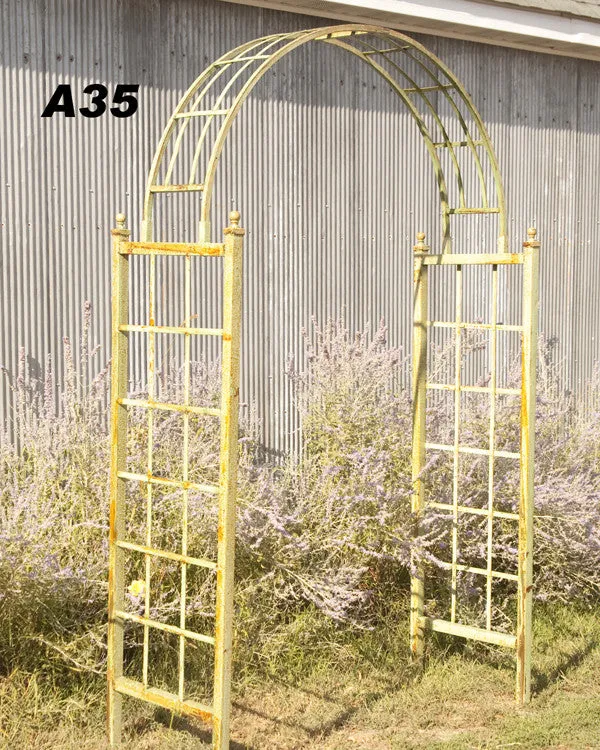 Iron Arbor Simple Lattice Style No Bolts Tube Arch decorative plants  