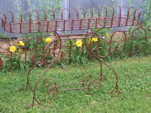 Iron Looped Long Planter Elegant Designs decorative plants  