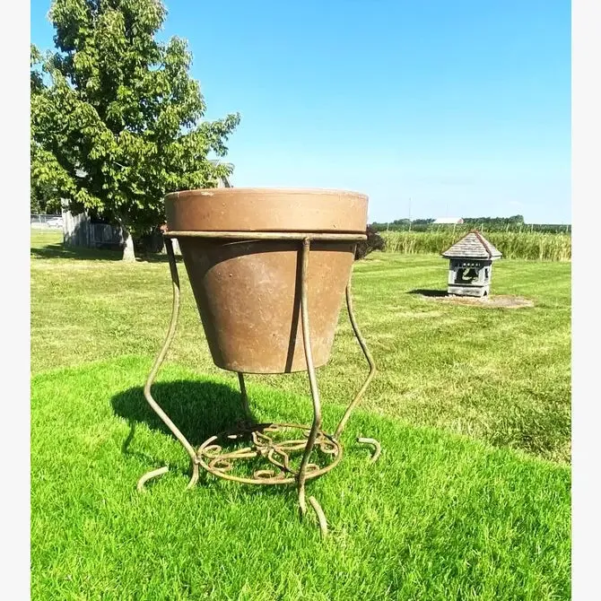 Iron Pot Holder or Gazing Ball Stand Various Sizes