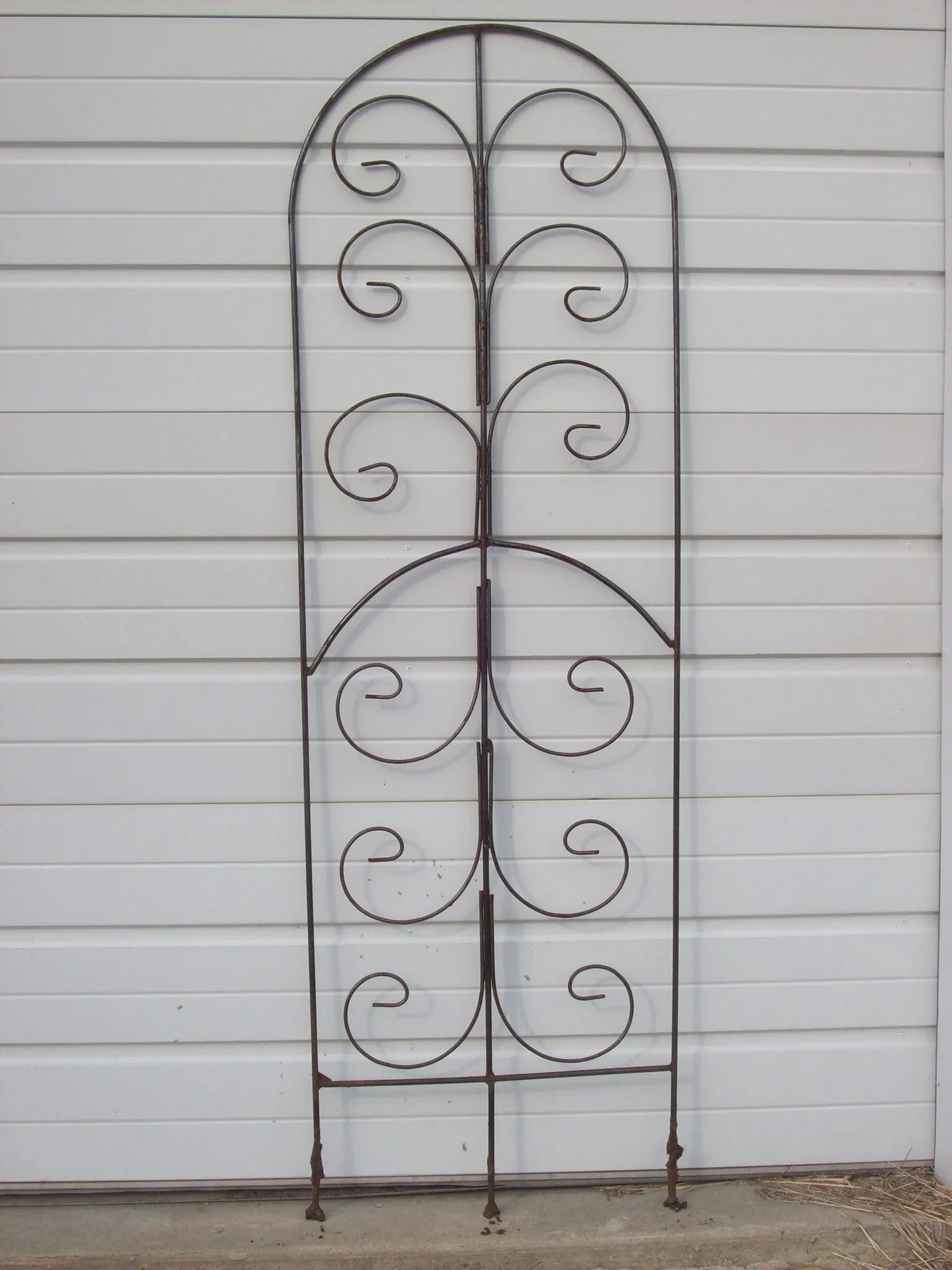 Iron Swirl Trellis decorative plants  