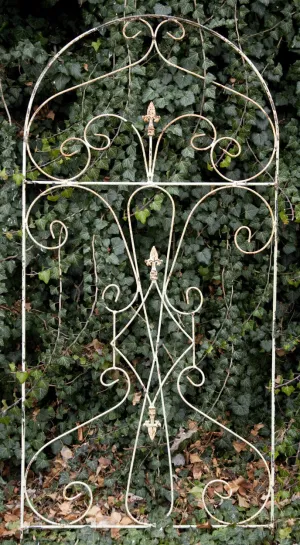 Iron Upside Down Trellis with Welded Stakes on Bottom decorative plants  