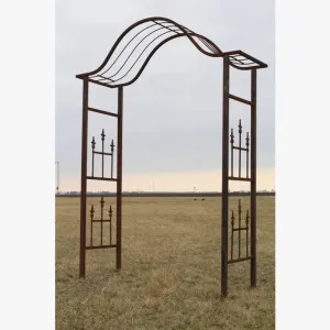 Japanese Arch with Finials on Both Sides decorative plants  