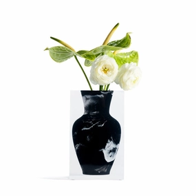 Joseph Vase - Black Marble mini ornamental plant  