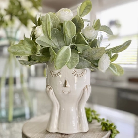 June Face Vase outdoor greenery  