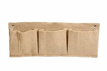 Jute 3 Pocket Horizontal Hanging Planter