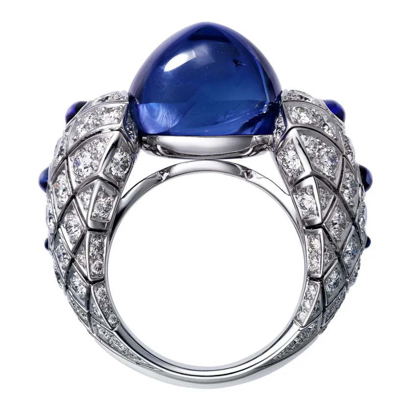 KDY-H4268700 wide arm ring with colored gemstones