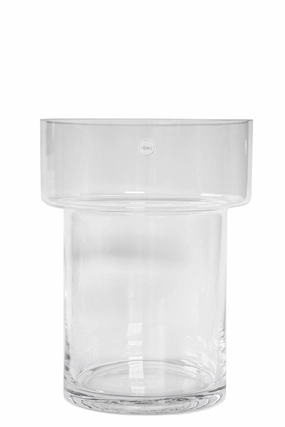 Keeper Vase Medium Clear dried green plant  