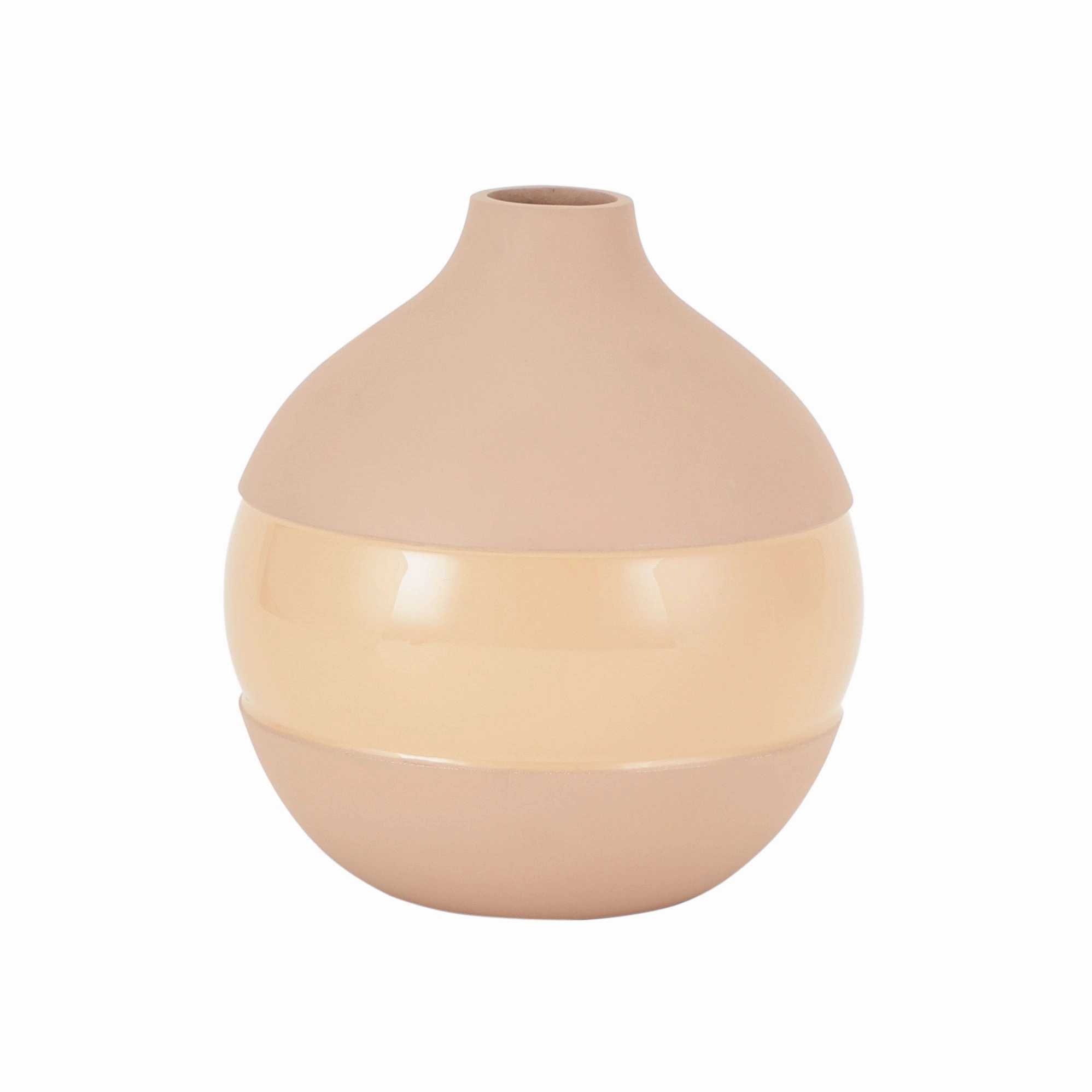 Klova Peach Enamel Vase