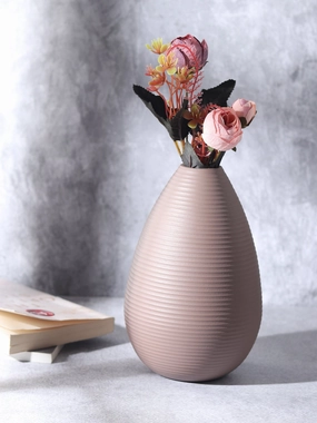 Klova Pink Vase outdoor greenery  