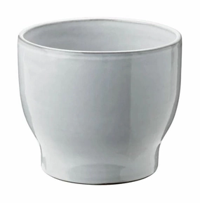 Knabstrup Keramik Flower Pot ? 14,5 Cm, White dried green plant  