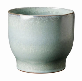 Knabstrup Keramik Flower Pot ? 16,5 Cm, Soft Mint dried green plant  