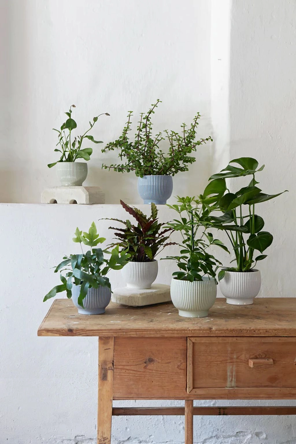 Knabstrup Keramik Flowerpot With Wheels ? 16.5 Cm, Mint Green
