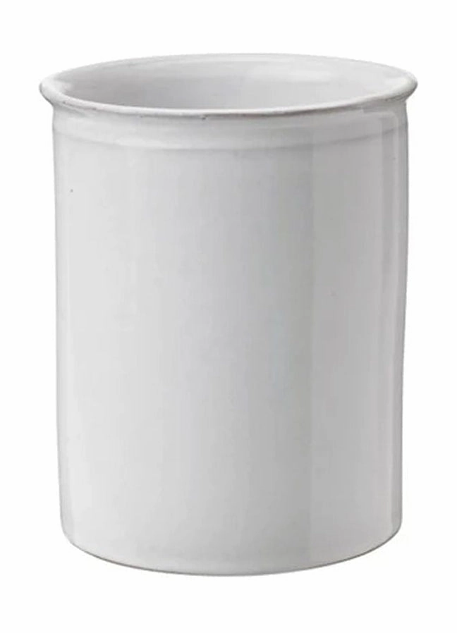 Knabstrup Keramik Utensils Pot, White dried green plant  