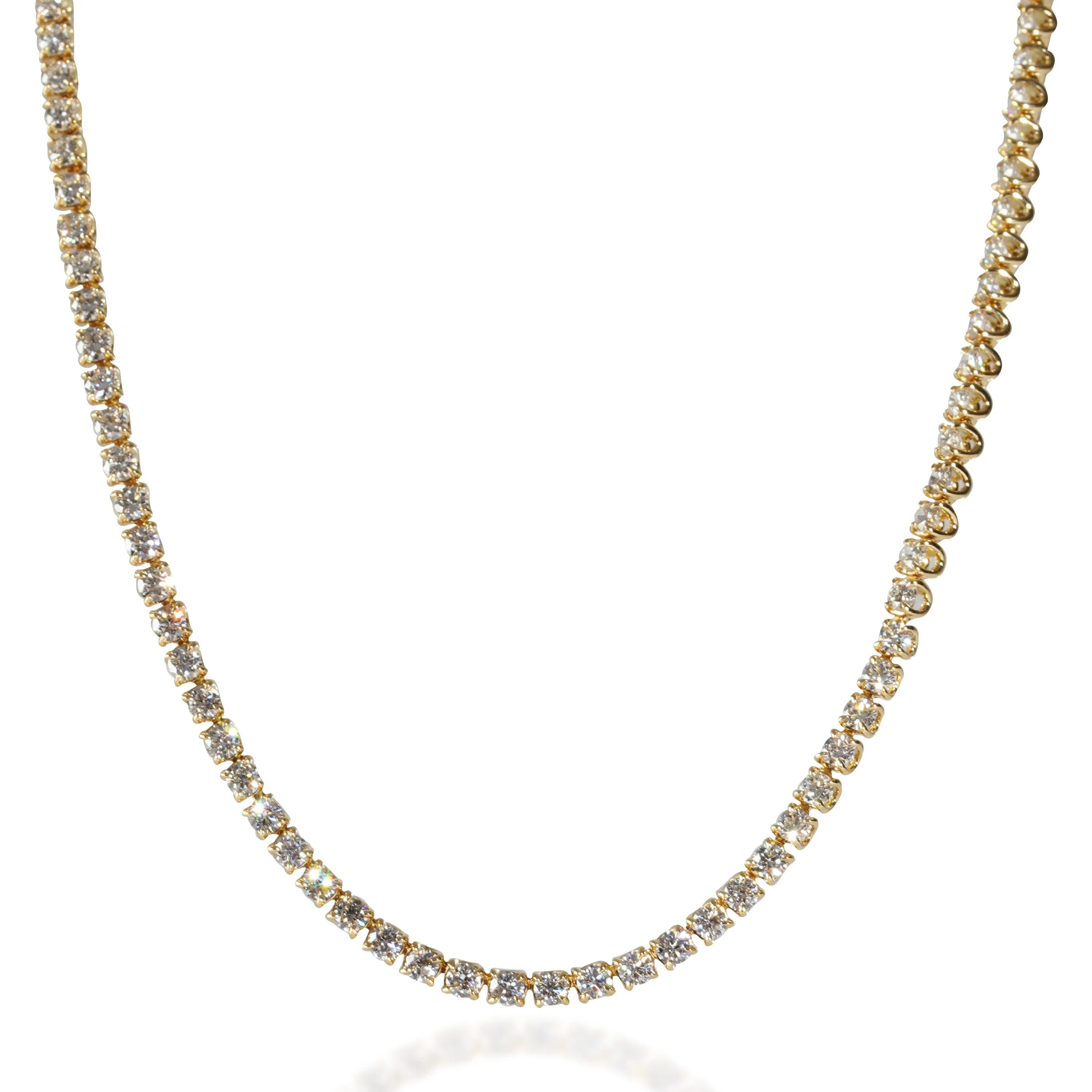 Lab-Grown Diamond Necklace in 18K Yellow Gold 7.11 CTW